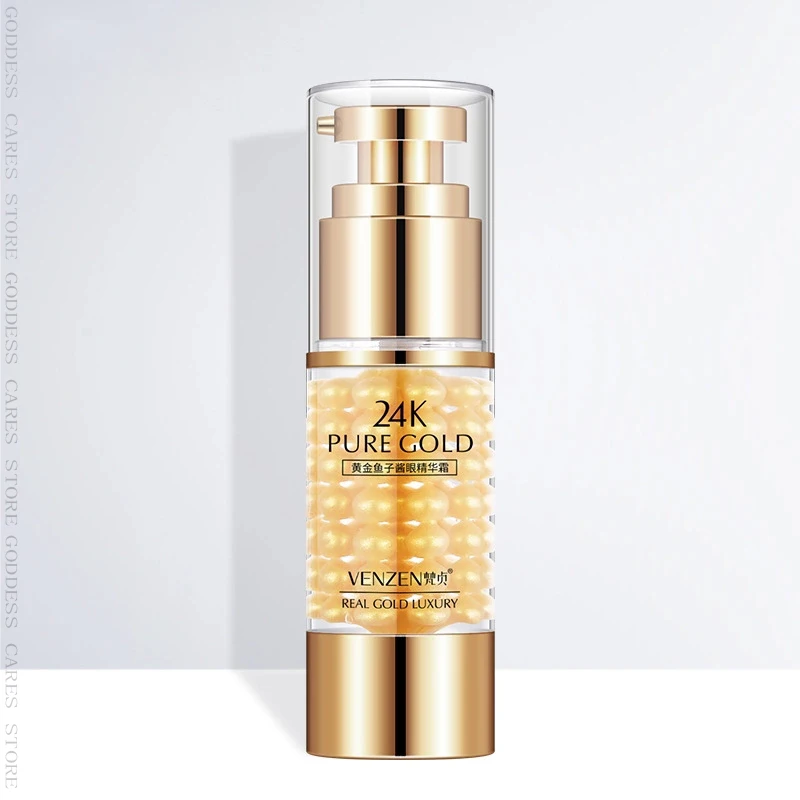 24K Сыворотка для глаз с золотой кислотой 35 мл против морщин устранения темных