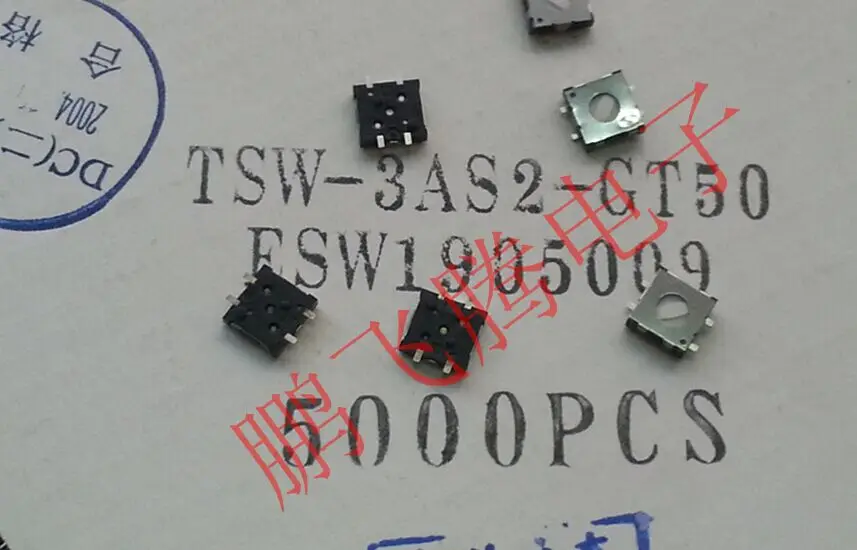 10 шт./лот TSW-3AS2-GT50 японский Бог 6 5*6 4*1 5 сенсорный переключатель двойной Дважды