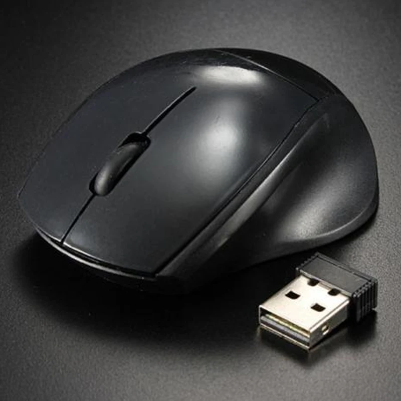Черный Мини-оптическая беспроводная bluetooth-мышка 2,4 ГГц USB Мышь 1200 Точек на дюйм для компьютер, ноутбук, лептоп мышь Стандартный электронный модуль беспроводной S888 - Цвет: Черный