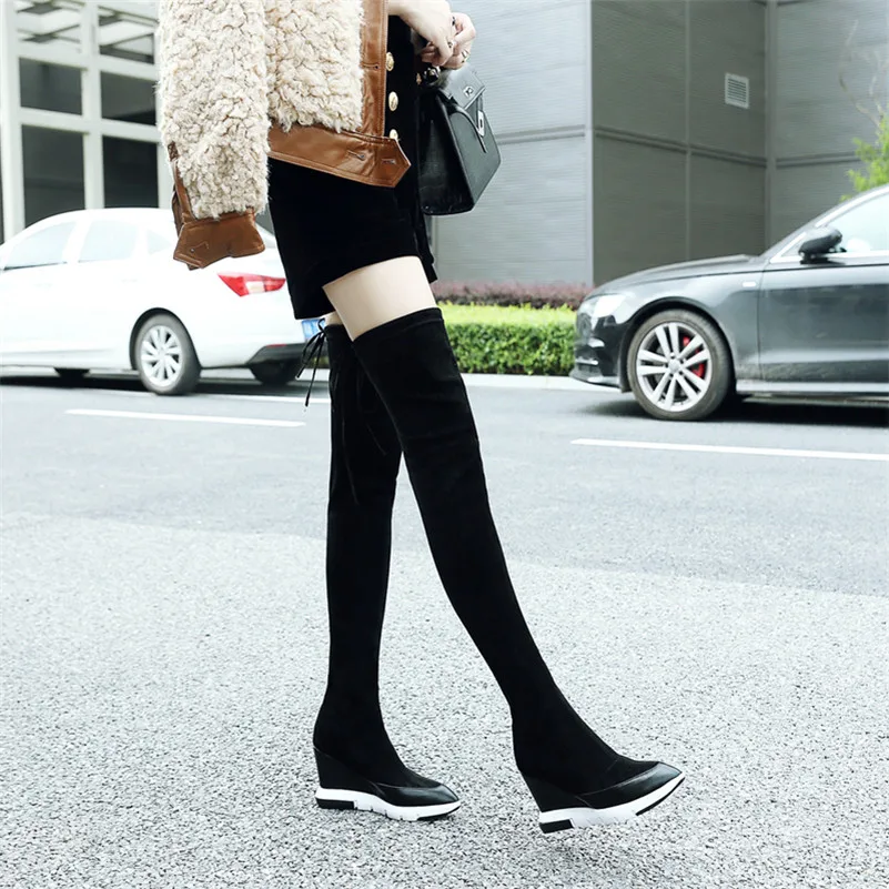 FEDONAS новые женские теплые носки для ночных Обувь вечеринок и клуба зимняя женская