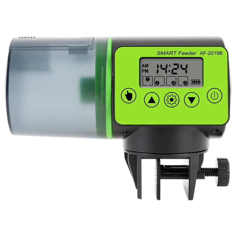 

200ml Smart Automatic Fish Feeder Portable Fish Tank Auto Food Feeding Dispenser with LCD Indicates Timer Aquarium Accessories