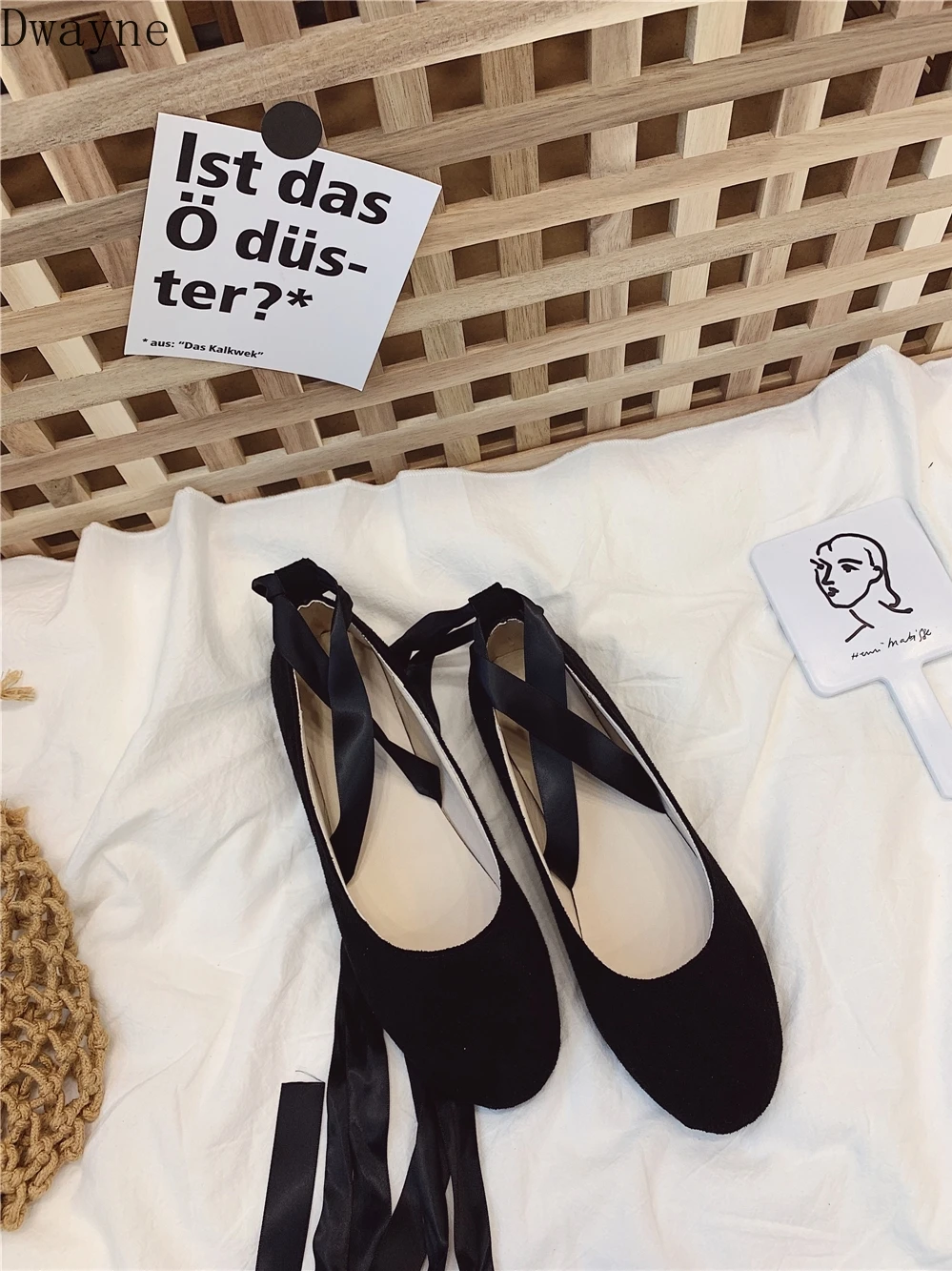 Женские замшевые туфли на плоской подошве мягкие Балетки с круглым носком