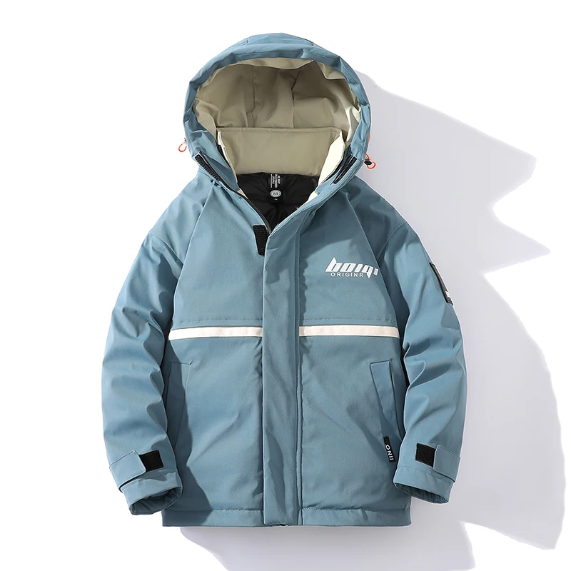 Куртка мужская зимняя в стиле Харадзюку разноцветная черная 2021 | Мужская одежда