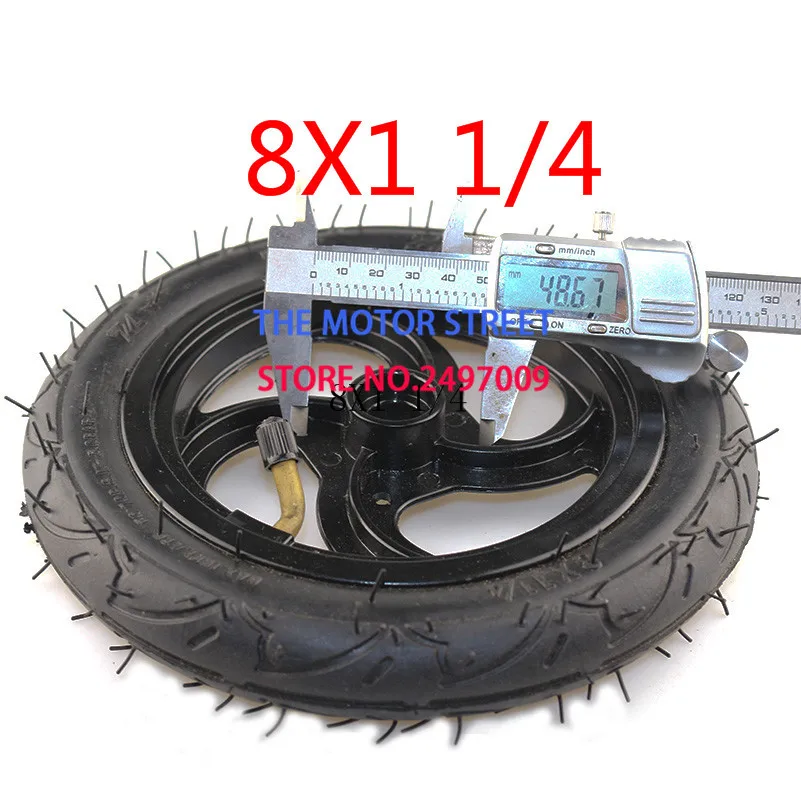 Колесо 8X1 1/4 с ободами для многих газовых электрических скутеров и
