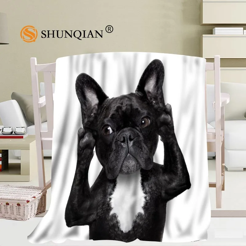 Online Personalizzato Carino Cane Coperta Flanella Falafel Tessuto 56x80 Pollici 50X60inch 40X50inch Divano Letto Tiro Coperta Bambino Adulto Coperta Calda