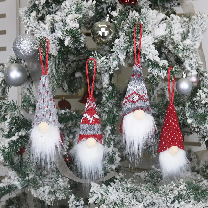 

Рождественские украшения, подвеска-кукла без лица, подвеска-кукла для пожилых людей, подвеска, украшения для рождественской елки, Новогодне...