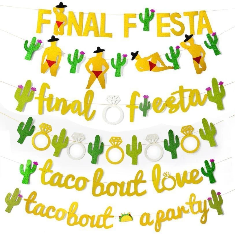 1 компл. Мексиканский воздушный шар из фольги для вечеринок Final Fiesta блеск баннер С КАКТУСОМ девичник вечерние украшения летние материалы на день рождения, свадьбу