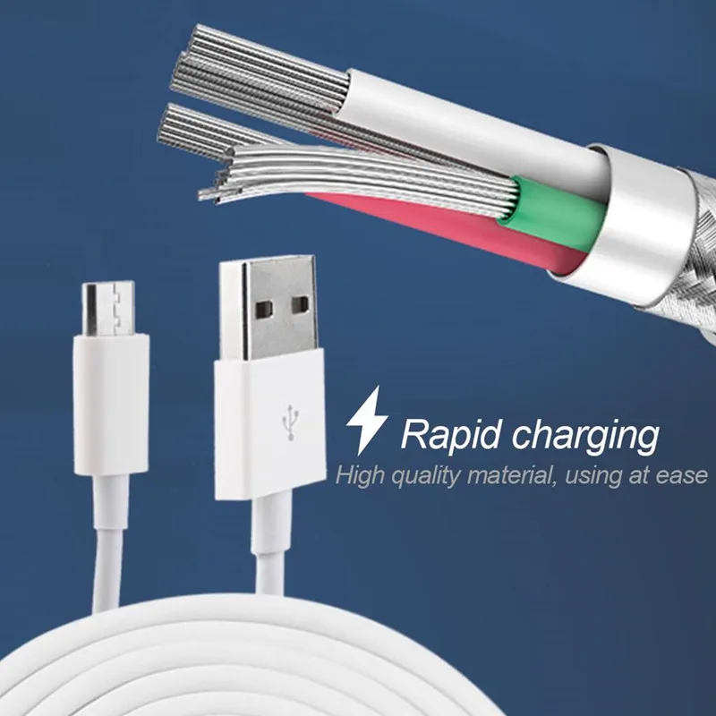 Кабель Micro USB для быстрой зарядки и синхронизации данных 1 м 3 А смартфонов Motorola Moto G