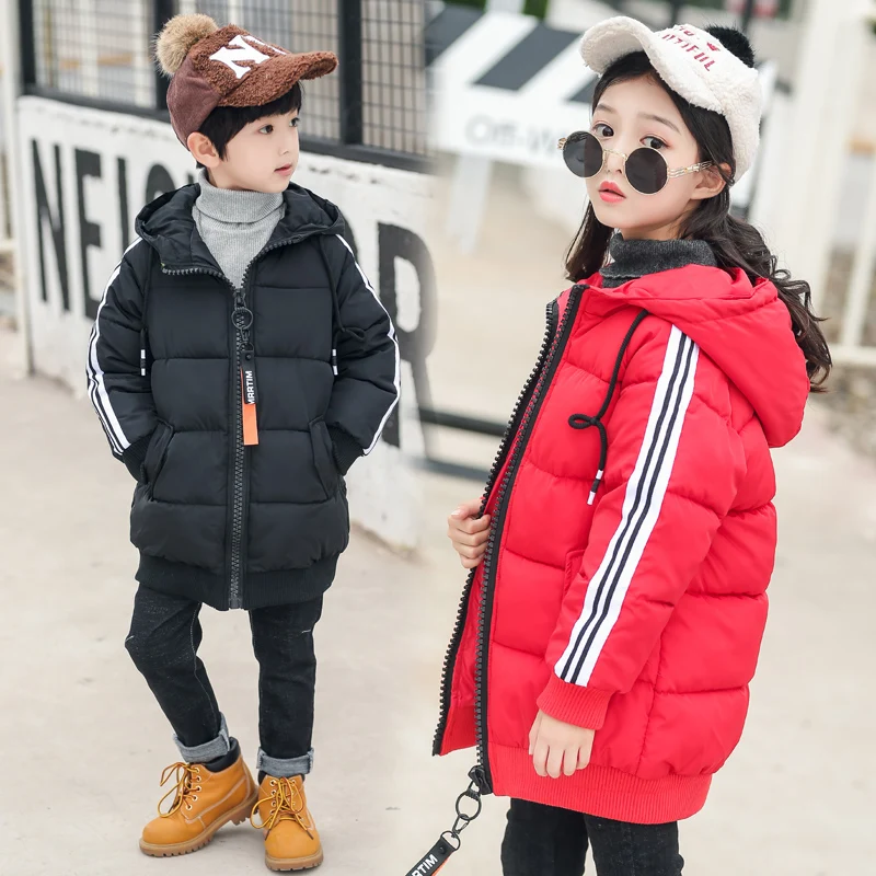 7 пальто для мальчиков зимняя куртка 2019 г. Модная повседневная детская пуховая