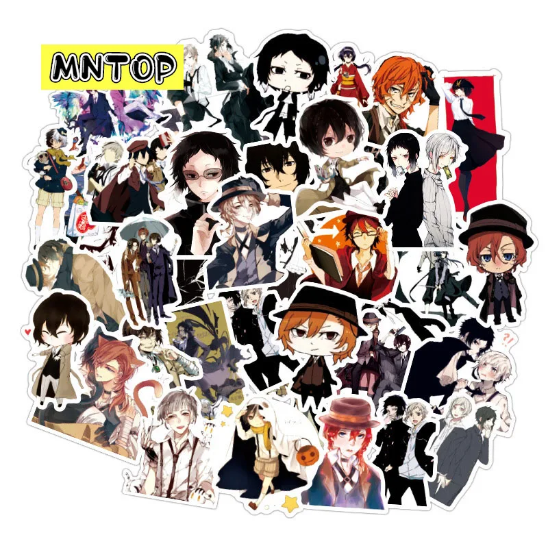 

10/30/50pcs/lot Japanese Anime Bungo Stray Dogs Cartoon Stickers For DIY Luggage Laptop Refrigerator Motorcycle Car Pegatinas