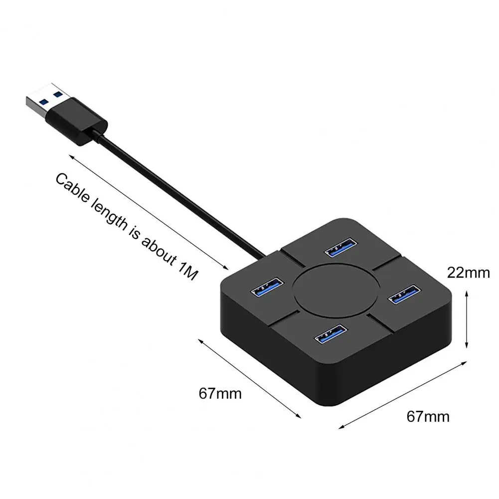 

Docking Stand High Speed Stable Output Compact 4 in 1 USB2.0 Splitter Cable Hub for Computer