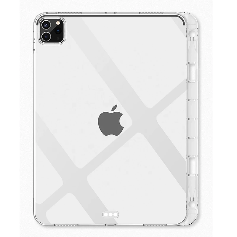 Прозрачный противоударный силиконовый мягкий чехол для Apple iPad Pro 11 2018 2020 2021 с