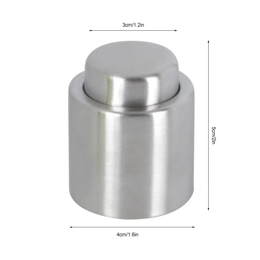 Из нержавеющей стали многоразовый вакуумная пробка для бутылки герметичный