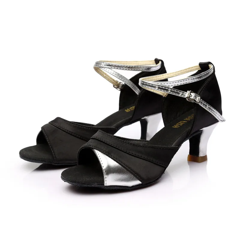 SUN LISA Women's Latin Dance Shoes for Ladies Girls Salsa Tango Ballroom Dance Shoes High Heels Dancing Shoes 5/7cm