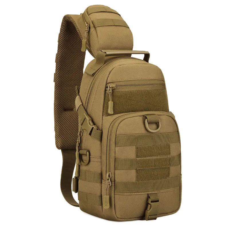 

Tactical Shoulder Bag Army Military Sling Molle Bag Men's Multicam Fishing Camping Travel Hiking Crossbody Backpack