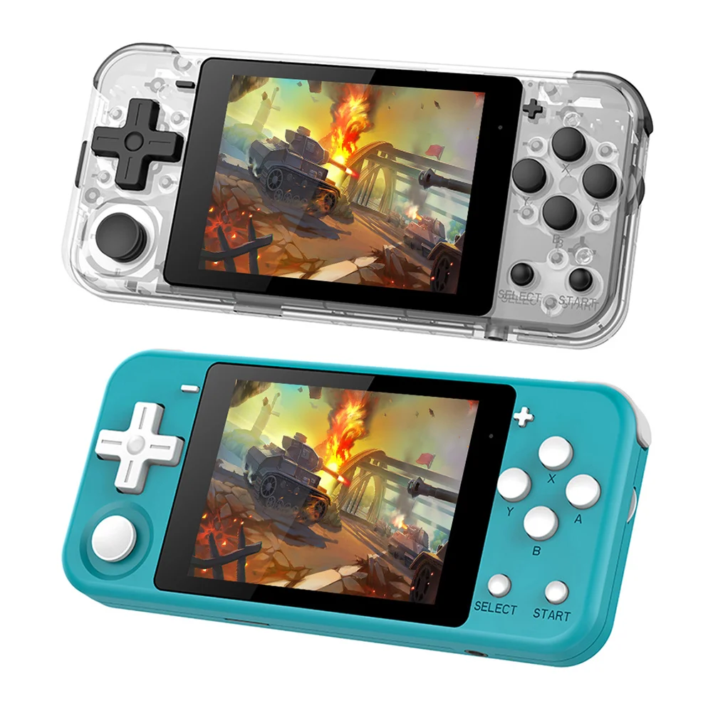 

POWKIDDY Q90 3-inch IPS screen Handheld console dual open system game console 16 simulators retro PS1 kids gift 3D new games