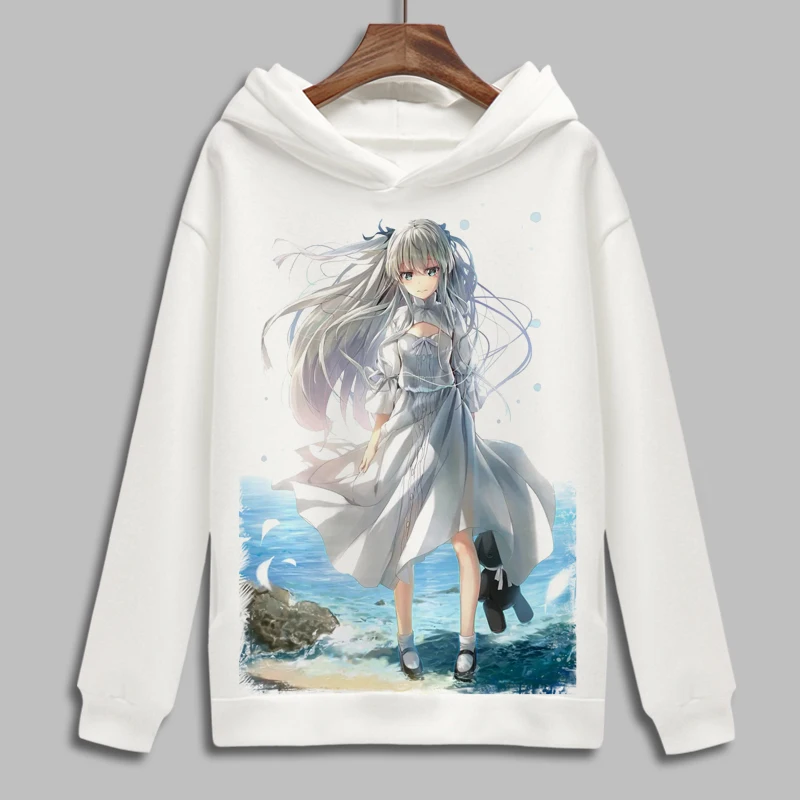 Yosuga не Сора Cosplay худи Касугано Харука с принтом флисовая толстовка толстовки