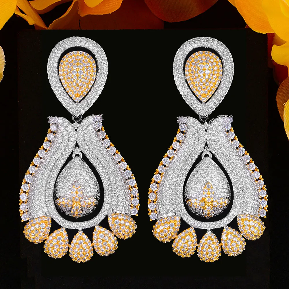 

Женские серьги-Осьминог GODKI, большие серьги 64 мм с фианитом для свадьбы, 2020