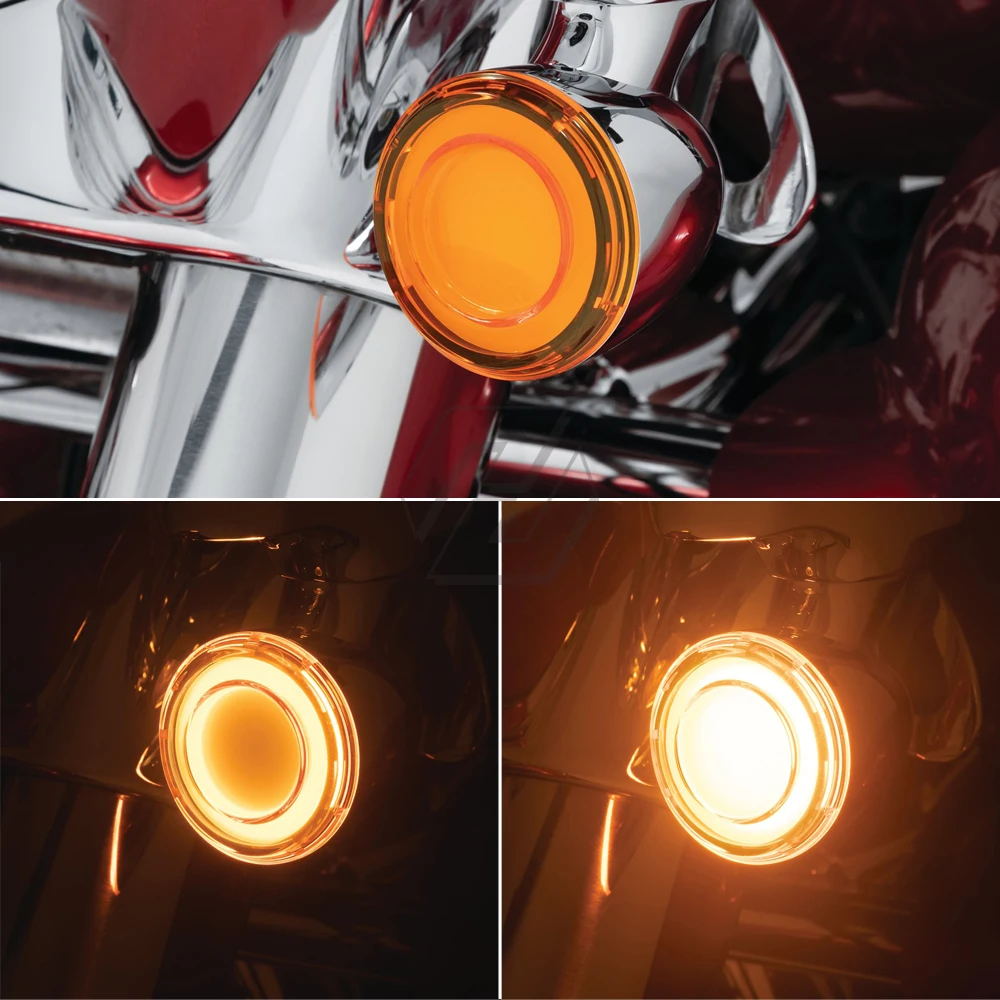 Для Harley Touring FLHTK FLTRX FLTRXS Softail и т. Д. Мотоцикл 1157 цилиндрический стиль светодиодный