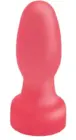 Овальная анальная пробка розового цвета - 11,5 см