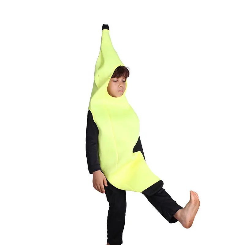 

Kids Fruit Banana Costume Boys Girls Cosplay Funny Costumes For Halloween School Performance