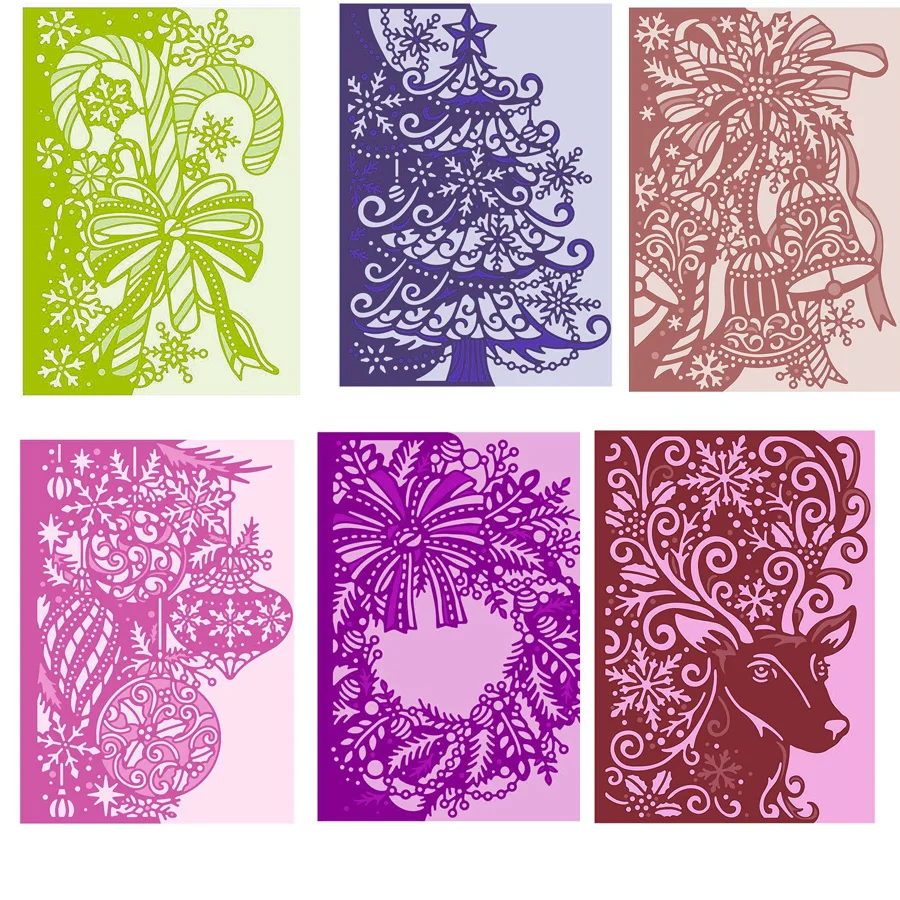 

Dies Scrapbooking Christmas Lace Border METAL CUTTING DIES New 2022 Stamp Craft Die Cut Embossing Stencil Photo Card Making
