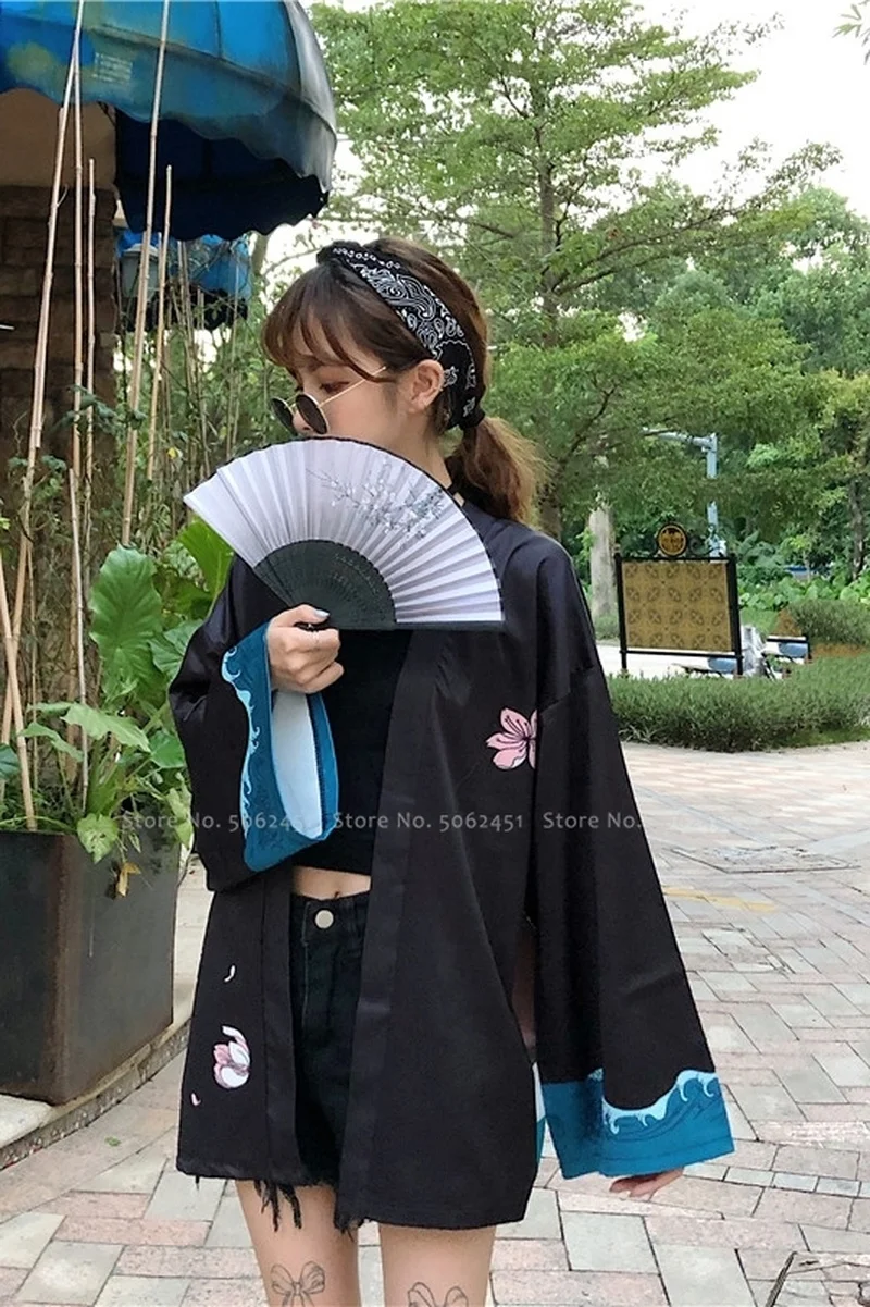 Женские и мужские японские пары юката Халат уличная кимоно Haori пальто