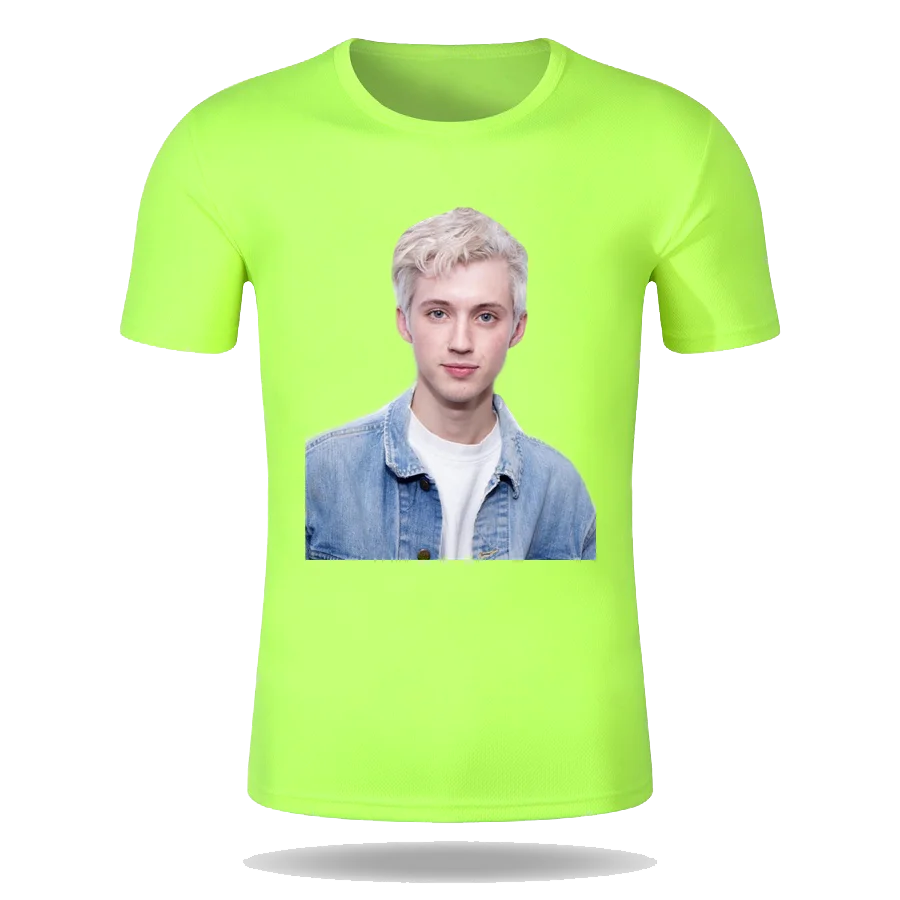 

Custom Summer Men Women Troye Sivan 4 Quick Dry T-shirt 100% Polyester Couple Style Round Neck Jogging T-Shirt