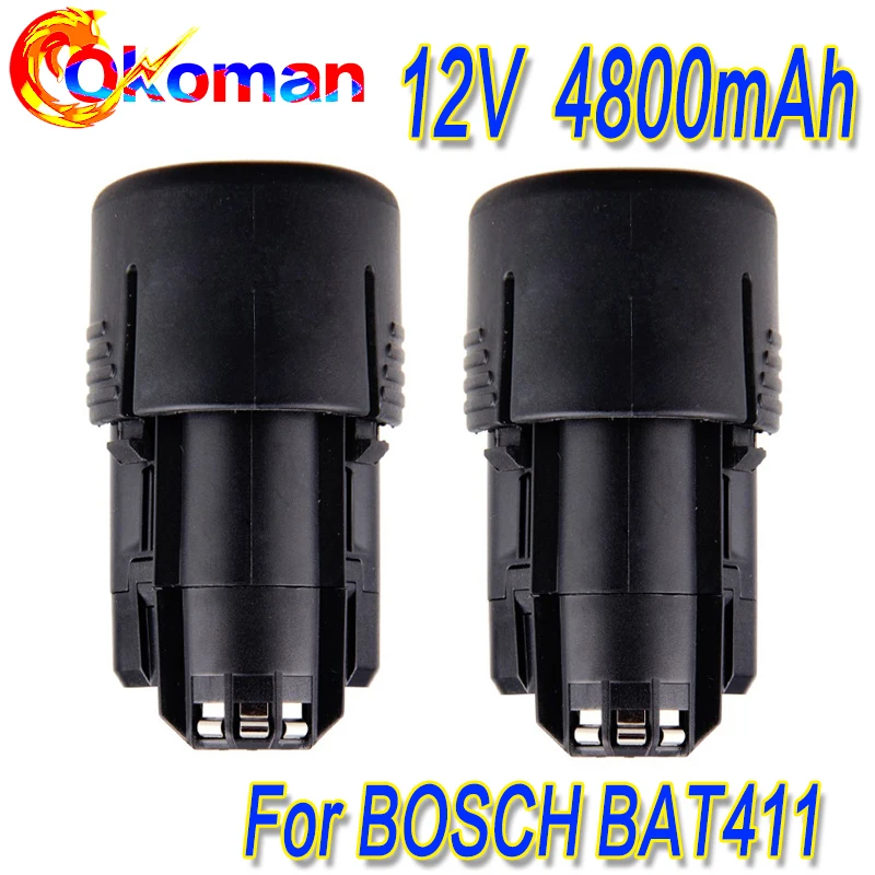4800mAh10.8V 12V li ion BAT411 аккумуляторная батарея для BOSCH BAT412A BAT413A D 70745GOP 2607336013 2607336014 PS20 2 PS40