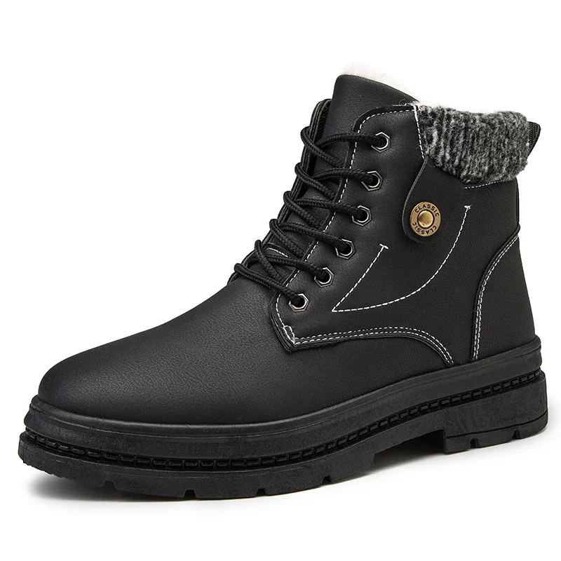 2021 Hot Sales Men Tennis Shoes Warm Plush Casual leather Shoes Man Sneakers Designer Adult Male Breathable Shoes Sport Footwear