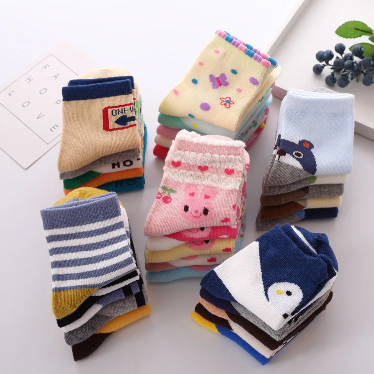 2 пары милых детских носков новые хлопковые носки для девочки с мультяшными
