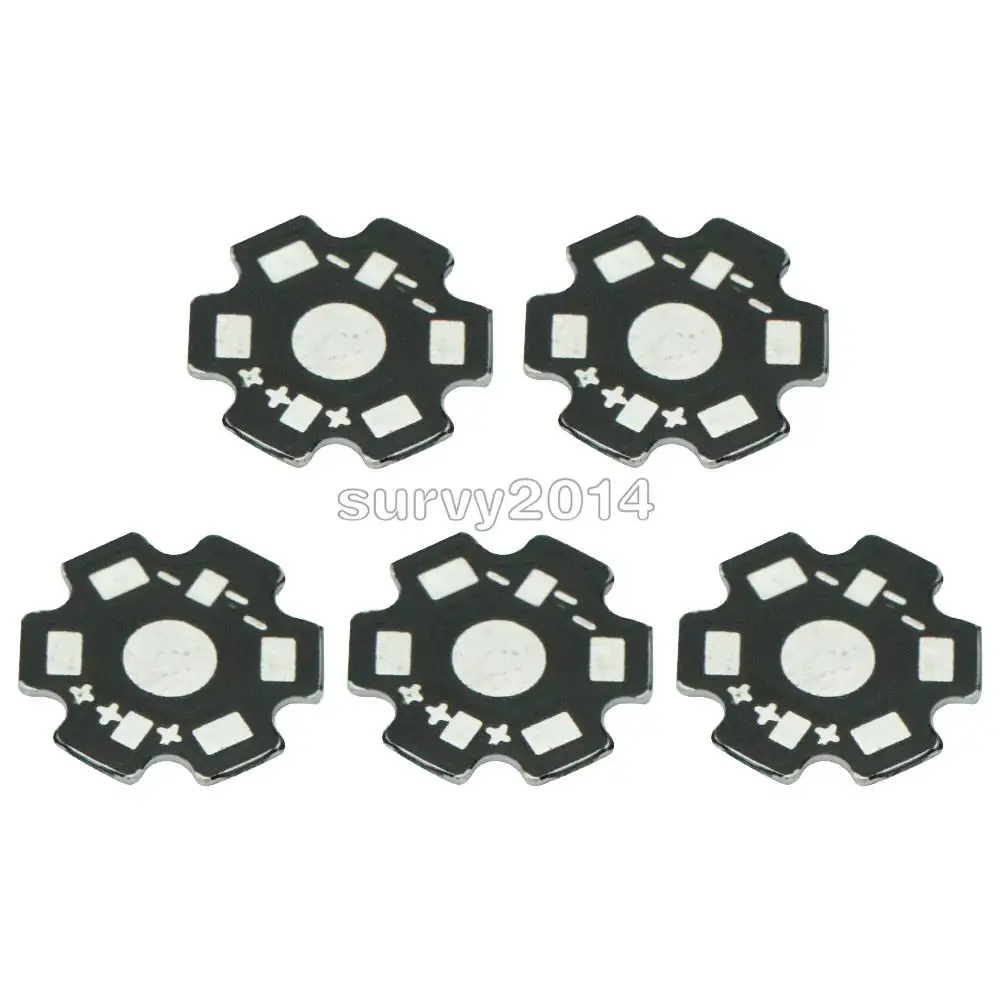 10 шт. Универсальный светодиодный алюминиевый радиатор высокой мощности 20 мм 1 Вт 3