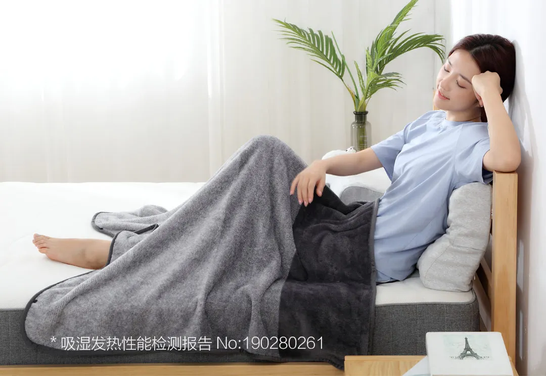 Xiaomi Mijia Youpin 8H влагопоглощающее теплое одеяло тонкая фланелевая влагопоглощающая антистатическая ткань