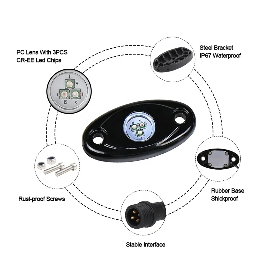 RGB подсветка светодиодная неоновая для внедорожника вездехода кроссовера
