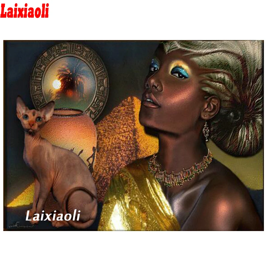 5D алмазная живопись Сфинкс Алмазная мозаика кот картина Стразы вышивка