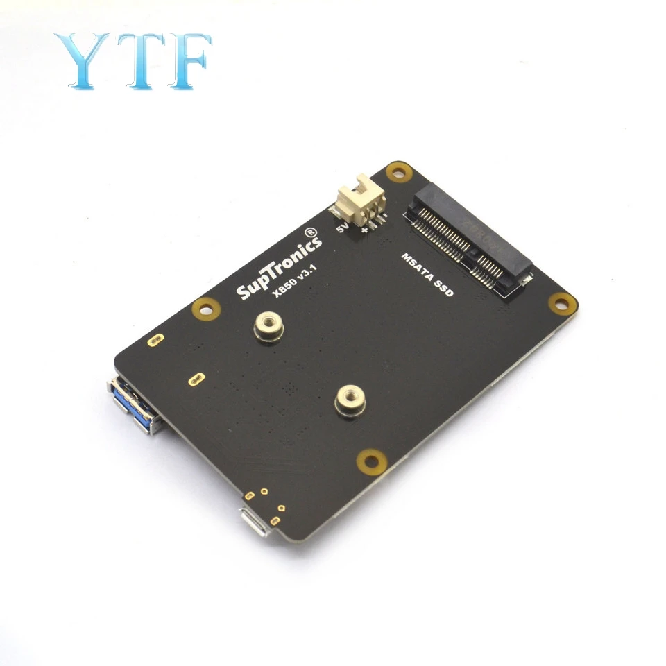 Raspberry Pi 3B + X850 V3.1 mSATA SSD плата расширения жесткого диска поддерживает 1 ТБ USB 3