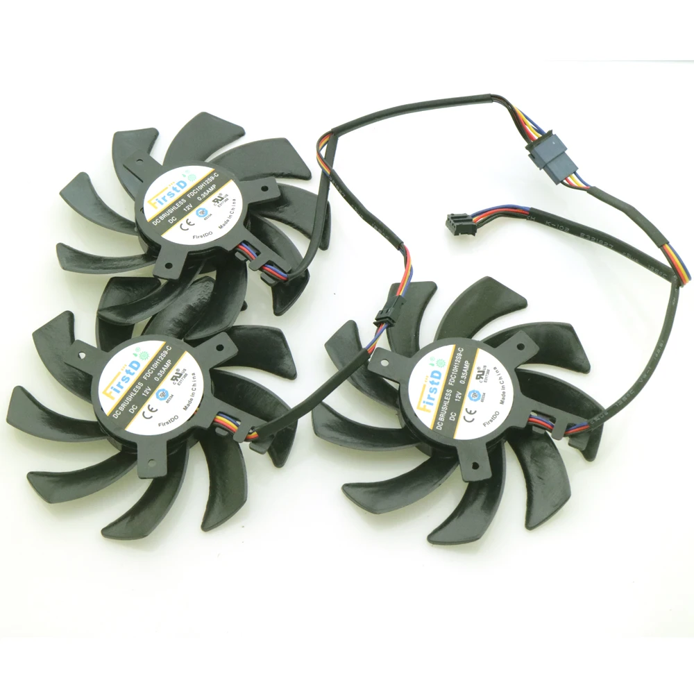 Видеовентилятор для Sapphire R9 280X 290 290X 390 390X OC 3 шт./лот шт./партия 85 мм 12 в пост. Тока 0 35
