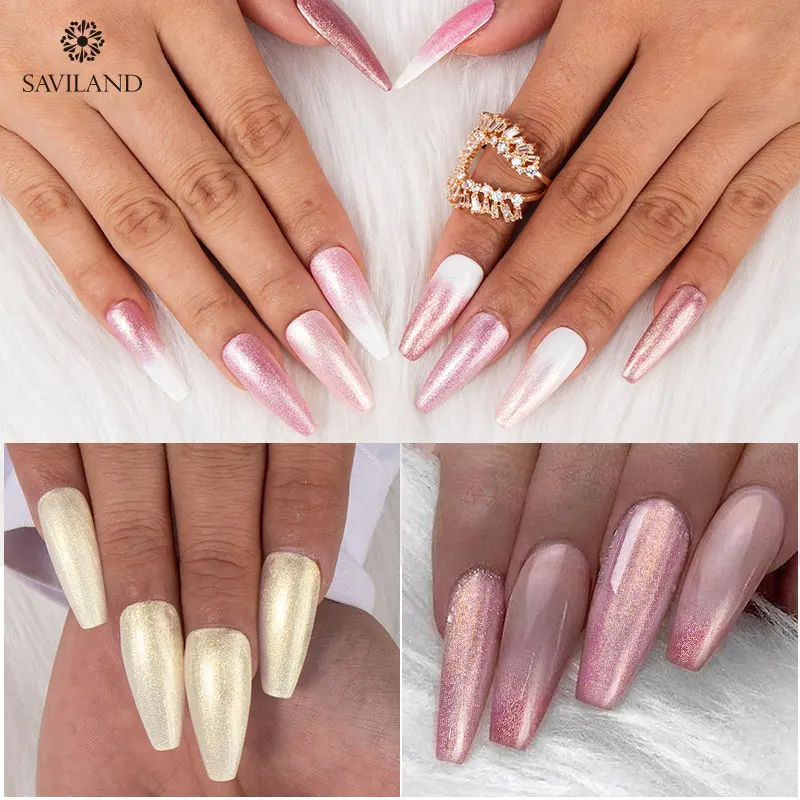 SAVILAND 7 мл космическая Золотая серия блеск изюминка УФ гель Золотой эффект