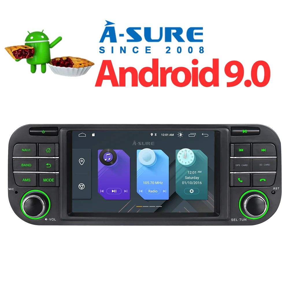 A-Sure 16 Гб rom 5 дюймов Android 9,0 радио gps Автомобильный плеер стерео навигация для Jeep Grand Cherokee Jeep Wrangler 2003-2006