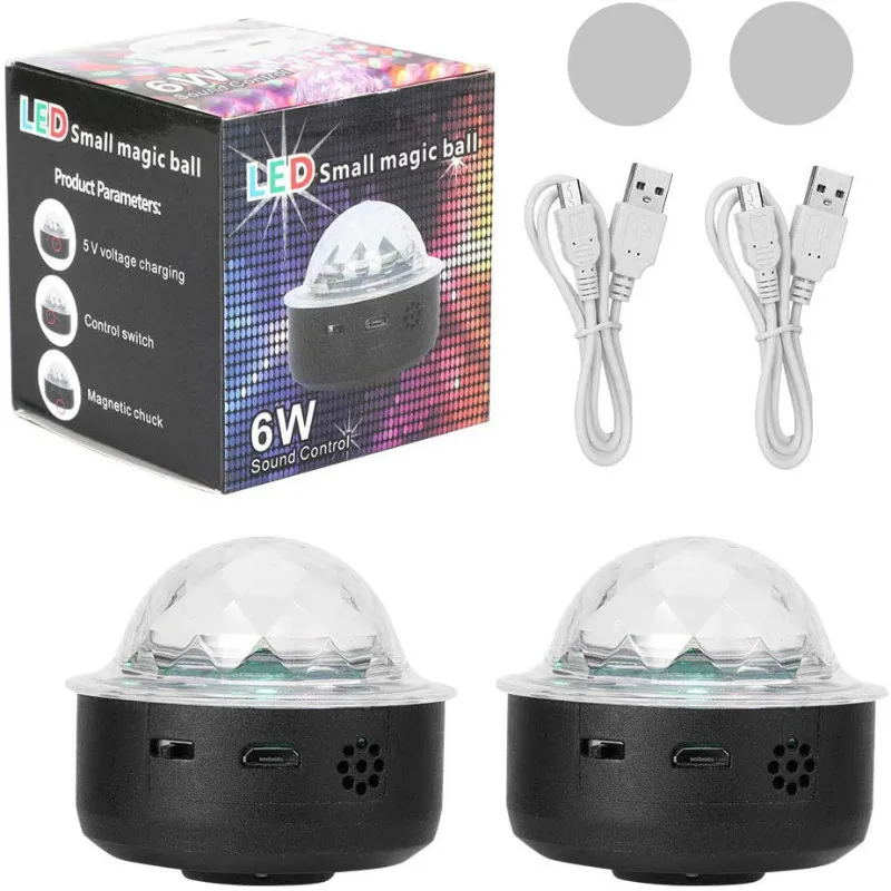 USB Мини диско светодиодный звуковой контроль сценическое освещение многоцветное