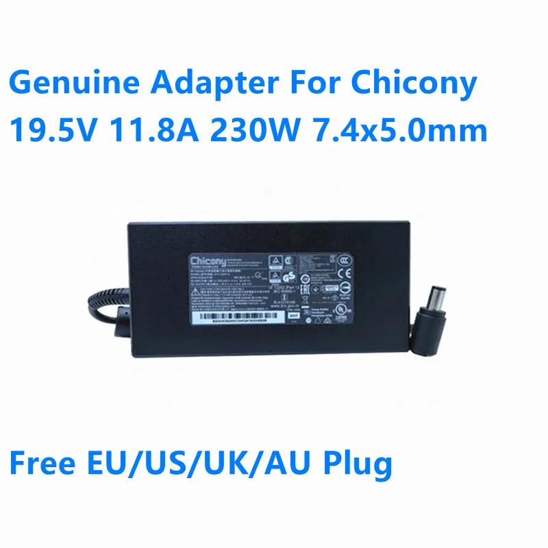 Оригинальный блок питания 19 5 в 230 а 7 4 Вт 0 x мм Chicony A17-230P 1A адаптер переменного тока