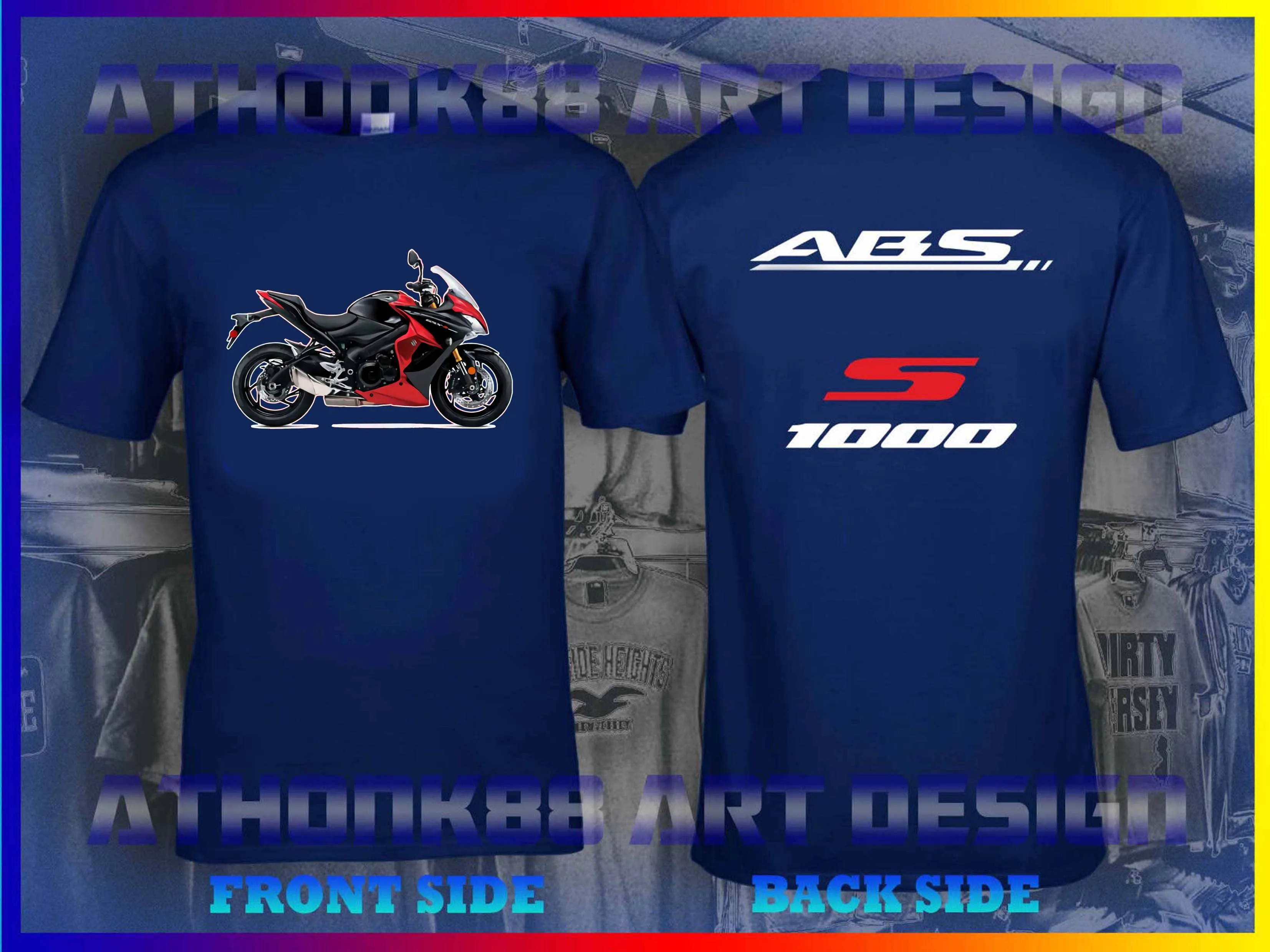 Новинка 2019 Мужская футболка с коротким рукавом японским мотоциклом GSX S1000 S1000F
