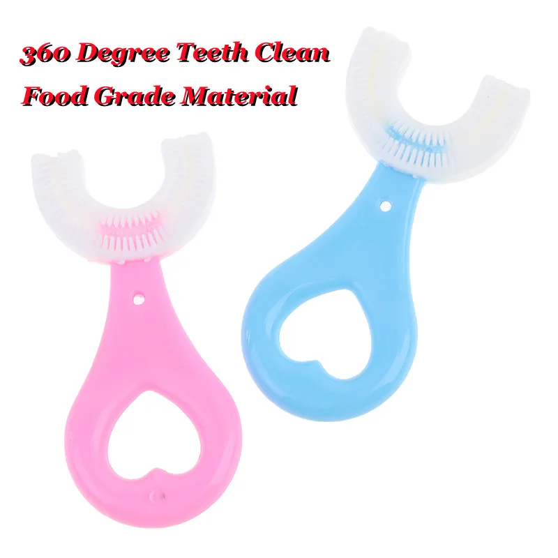 

Детская зубная щетка U-образной формы, с поворотом на 360 градусов