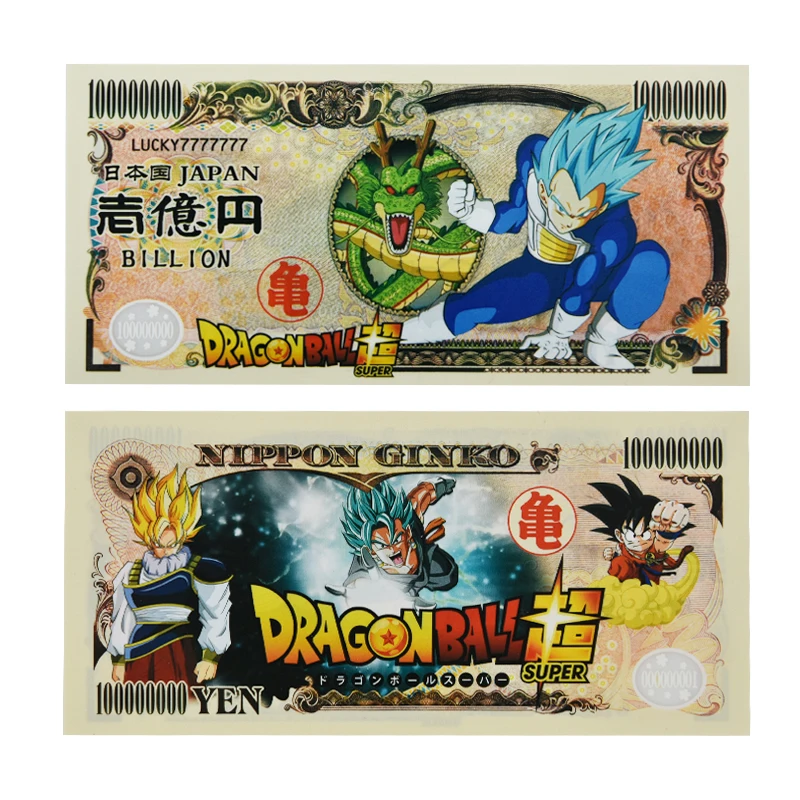 Dragon Ball note 2 5 шт. WR Dragon Ball позолоченные Коллекционные монеты с держателем для монет японский набор монет медаль подарок Прямая поставка - Цвет: Dragon Ball note 2