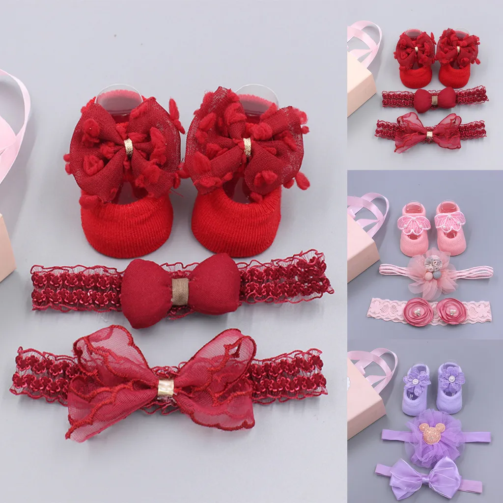 Новая модная детская лента для волос противоскользящая обувь девочек