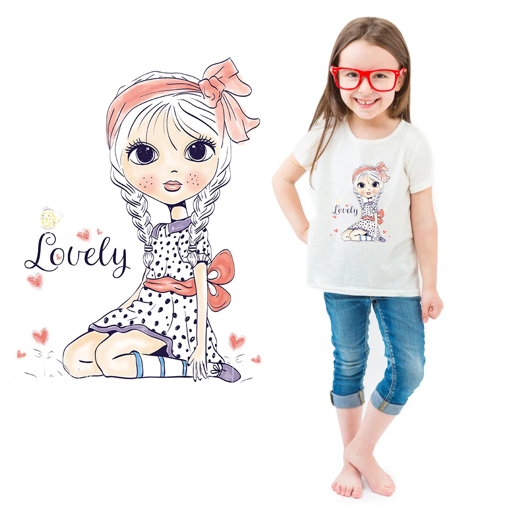 Железные накладки наклейки Милая Аппликация Забавный патч для одежды DIY на