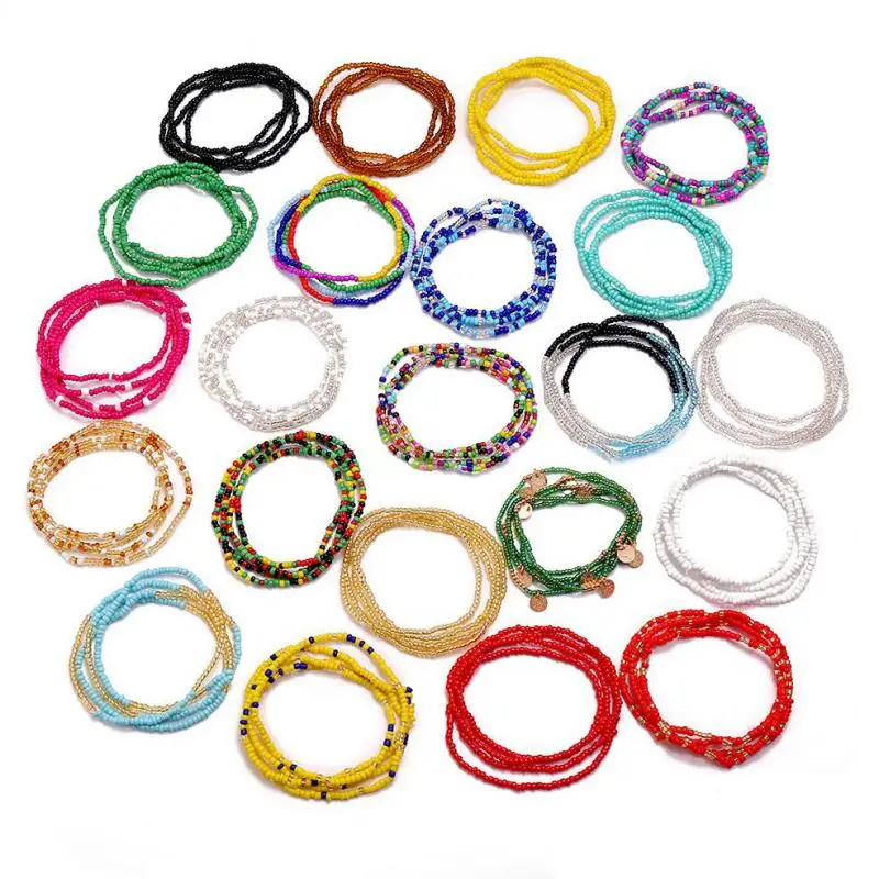 Женская для талии живота эластичная цепочка в богемном стиле африканском с