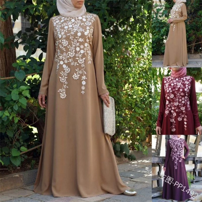 Мусульманское платье Donsignet, Модный женский кардиган в мусульманском стиле, роскошное платье с длинным рукавом и принтом, Дубай, абайя, Турци...