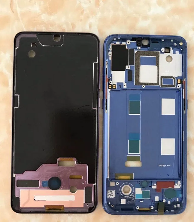 Для Xiaomi 8 передний ЖК-корпус средняя рамка лицевой панели рамка+ Боковая кнопка для Xiaomi 8/M8/Mi8 запасные части с наклейками