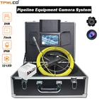 Камера для осмотра канализационных труб, 7 дюймов, цветной экран, камера 23 мм, 12 светодиодов, 20 кабелей с функцией DVR